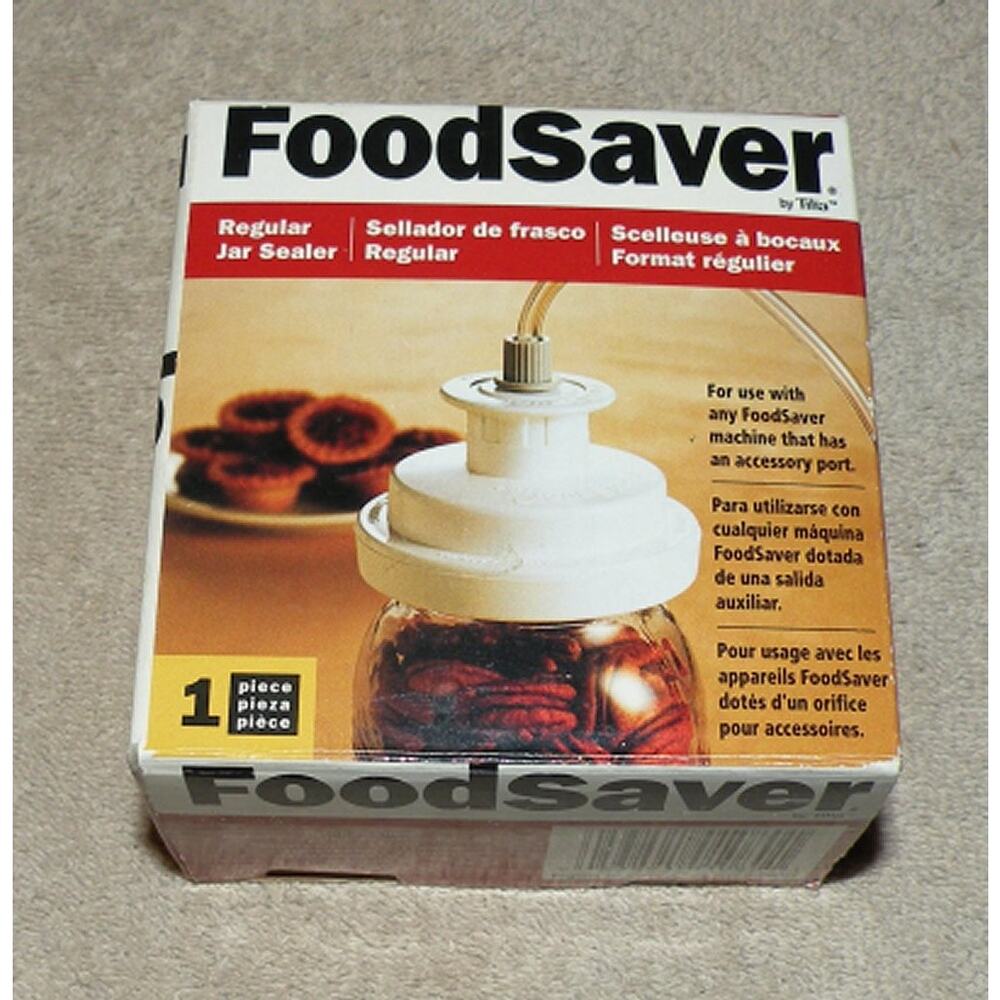 Vtg 2001 Tilia FoodSaver Regular Jar Sealer White New In Box #03-0006-01